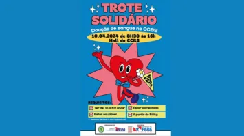 A programação do Trote Solidário faz parte do projeto de acolhimento dos calouros de 2024.