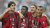 Kaká, Seedorf, Shevchenko e Cafú nos tempos áureos do Milan