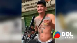 Olávio Brito flagrado portando e dançando com um fuzil durante uma festa promovida pela facção no Rio de Janeiro