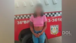 Bruna Luana Gomes Paiva foi presa em flagrante