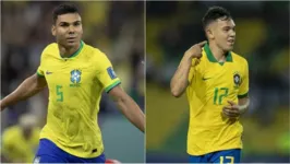 O volante Casemiro e o atacante Pepê, respectivamente.