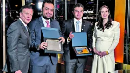 Helder recebeu a homenagem durante jantar promovido por organização empresarial