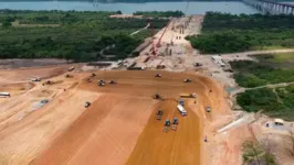 Os representantes da Vale informaram que 31% das obras da ponte já foram executadas