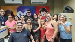 As 10 premiadas nos Estúdios da Rádio 99 FM, durante o programa Rádio Show, comandado por Tony Gonçalves.