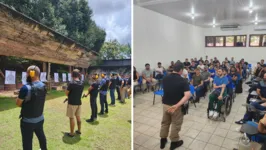 Novos promotores em treino de tiro