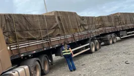 44 toneladas de sucata de cobre foi apreendida.