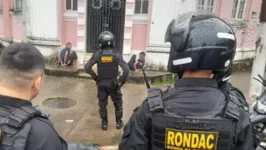 Os guardas efetuaram a prisão dos suspeitos no centro de Belém