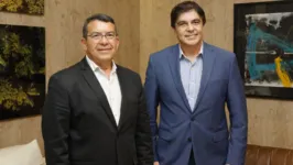 O Conselheiro do TCM, Cezar Colares e o Diretor do grupo RBA, Camilo Centeno.