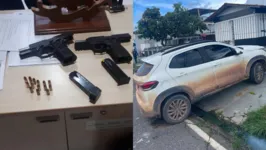 Duas mulheres também foram presas e a polícia apreendeu duas pistolas