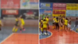 Jogadoras das equipes finalistas de um campeonato de futsal em Medicilândia trocaram agressões após provacações de uma adversária.