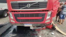 Carreta e moto se envolveram em acidente grave na BR-316