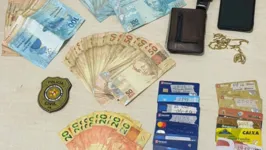 Dinheiro e cartões das vítimas foram apreendidos com o agiota em Marapanim