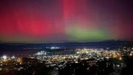 A aurora Boreal foi vista também na Argentina.