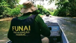 Equipe de fiscalização da Funai