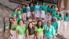 O grupo feminino de percussão Tambúru.