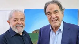 Lula e Oliver Stone se encontraram em 2021.