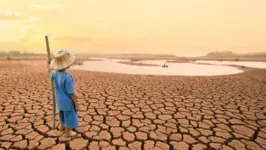 O aumento da temperatura pode levar a episódios de seca extrema.