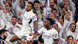 Rodrygo e Vinicius Jr estarão em campo nesta quarta-feira (6) pelo Real Madrid, na partida de volta pelas oitavas da Liga dos Campeões, contra o RB Leipzig.