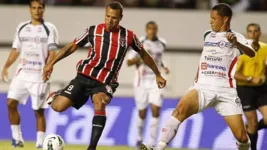 O São Paulo, do atacante Luís Fabiano, enfrentou o Independente de Tucuruí em 2012, no Mangueirão.