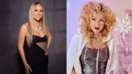 As cantoras Mariah Carey e Cyndi Lauper, respectivamente.
