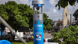 Totens instalados pelo Governo do Pará reforçam segurança em Belém e outras cinco cidades.