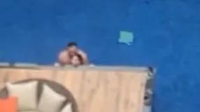 Casal obsceno foi filmado praticando sexo dentro da piscina do condomínio Breeze Residence em Belém na manhã do último sábado (20)