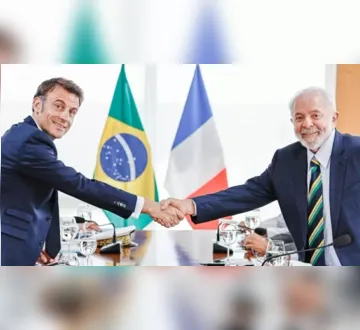 Imagem ilustrativa da imagem Macron diz que cabe a Lula decidir presença de Putin no G20
