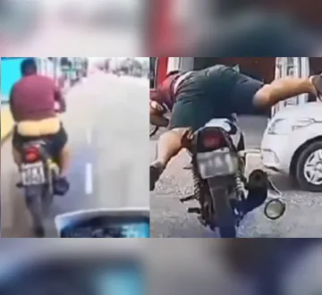 Imagem ilustrativa da imagem Vídeo: motoqueiro foge de blitz e é perseguido em Ananindeua