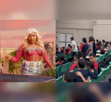 Imagem ilustrativa da imagem Escola no AM viraliza com clipe de Gaby Amarantos em evento
