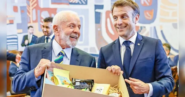 Imagem ilustrativa da notícia Lula presenteia Macron com queijo do Marajó