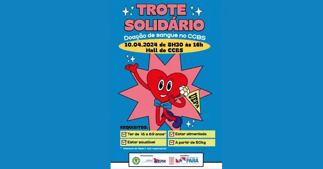Imagem ilustrativa da notícia Trote Solidário do CCBS e da Uepa promove doação de sangue