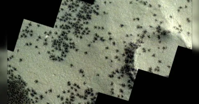 Imagem ilustrativa da notícia Agência Espacial Europeia detecta 'aranhas' em Marte