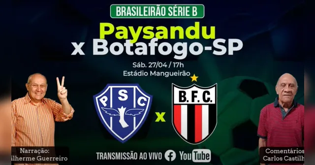 Imagem ilustrativa da notícia Tem Jogo no DOL: Paysandu 1 x 1 Botafogo-SP
