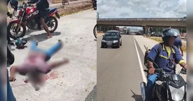 Imagem ilustrativa da notícia Garupa de moto morre baleado na faixa do BRT, em Ananindeua