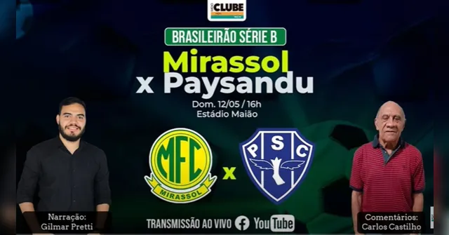 Imagem ilustrativa da notícia Tem jogo no DOL! Mirassol 2 x 0 Paysandu