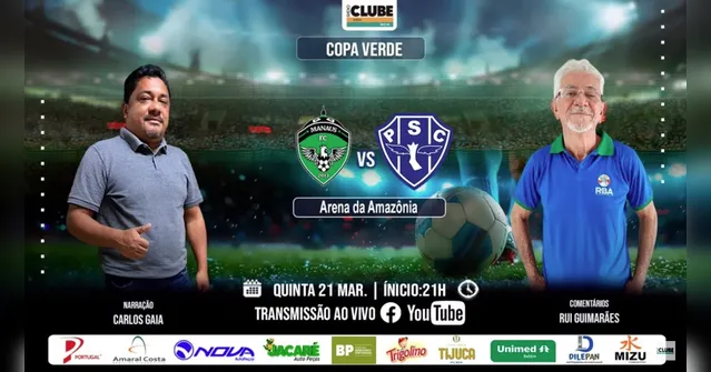 Imagem ilustrativa da notícia Tem Jogo no DOL e na Clube: Manaus x Paysandu