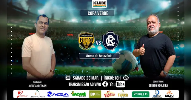 Imagem ilustrativa da notícia Tem Jogo no DOL e na Clube: ouça Amazonas x Remo