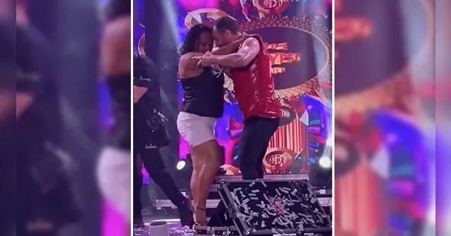 Imagem ilustrativa da notícia Vídeo: fã sobe em palco de Joelma e surpreende a cantora