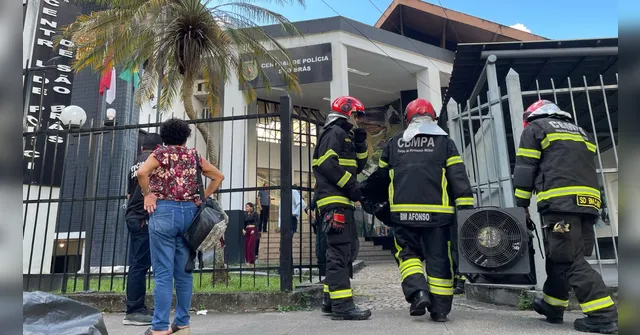 Imagem ilustrativa da notícia Princípio de incêndio atinge Central de Polícia de São Brás