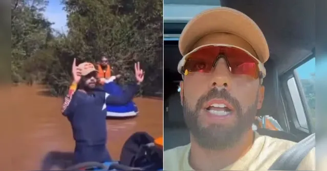 Imagem ilustrativa da notícia Scooby e outros surfistas usam jet ski para resgatar ilhados