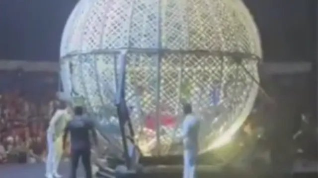 Imagem ilustrativa da notícia Vídeo: acidente em globo da morte deixa feridos em circo
