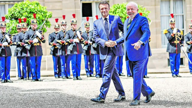 Imagem ilustrativa da notícia Imprensa mundial destaca visita de Emmanuel Macron a Belém