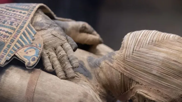Imagem ilustrativa da notícia Cientistas recriam cabeça de múmia egípcia em 3D; veja fotos
