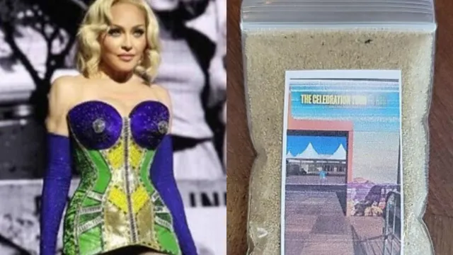 Imagem ilustrativa da notícia Loja vende areia do show de Madonna em Copacabana 