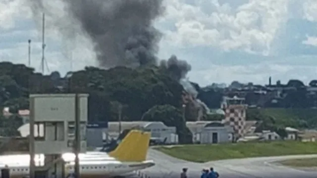 Imagem ilustrativa da notícia Avião da PF cai e mata dois em aeroporto de Belo Horizonte 