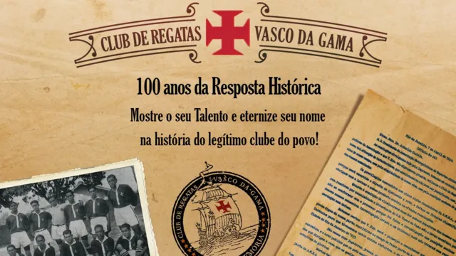 Imagem ilustrativa da notícia Vasco: camisas em alusão aos 100 Anos da Resposta Histórica