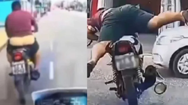 Imagem ilustrativa da notícia Vídeo: motoqueiro foge de blitz e é perseguido em Ananindeua
