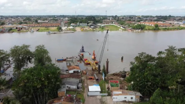 Imagem ilustrativa da notícia Obras da nova ponte Icoaraci-Outeiro avançam