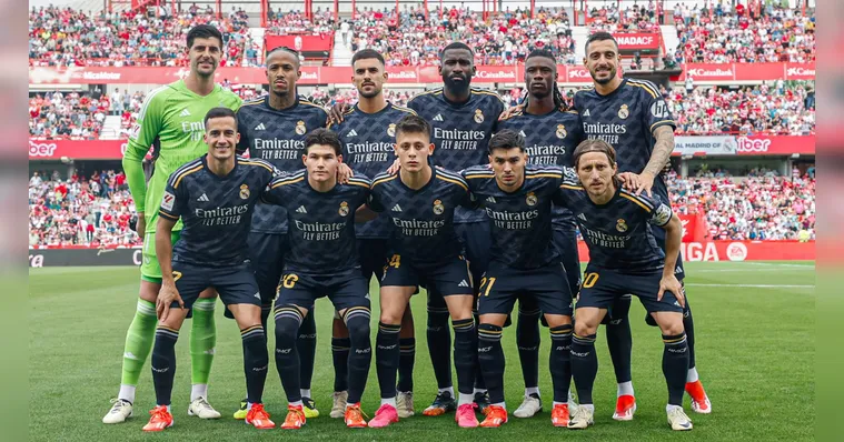 Imagem ilustrativa da notícia Real Madrid vence Granada com Vini Junior como torcedor