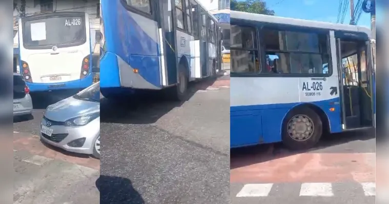 Imagem ilustrativa da notícia Roda de ônibus sai e veículo tomba no bairro da Pedreira